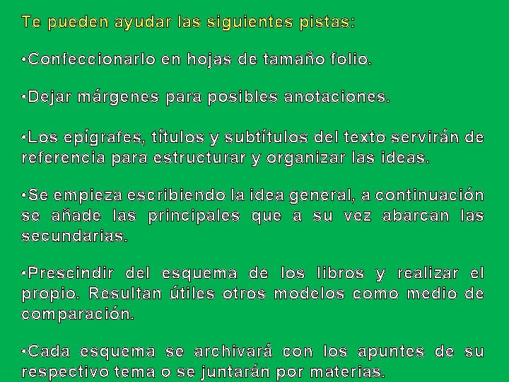 Te pueden ayudar las siguientes pistas: • Confeccionarlo en hojas de tamaño folio. •