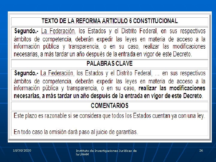 10/30/2020 Instituto de Investigaciones Jurídicas de la UNAM 26 