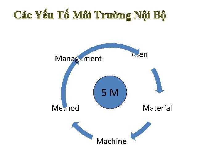 Các Yếu Tố Môi Trường Nội Bộ Management Men 5 M Method Material Machine