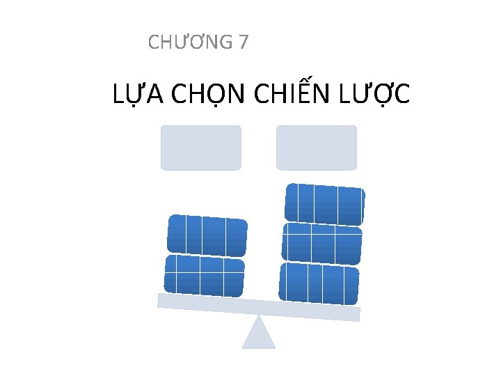 CHƯƠNG 7 LỰA CHỌN CHIẾN LƯỢC 
