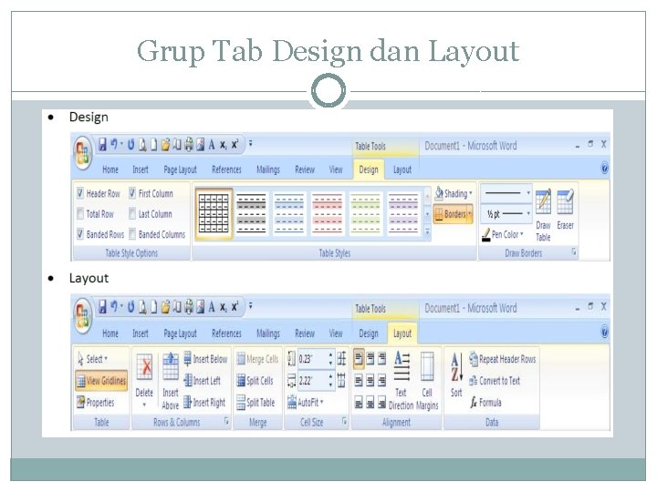 Grup Tab Design dan Layout 