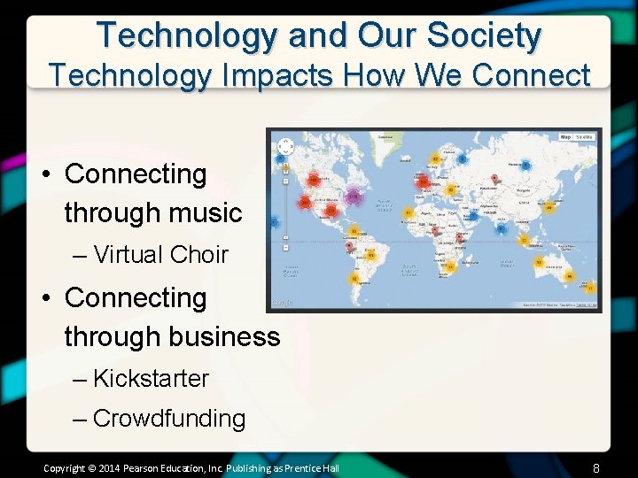 Technology and Our Society Technology Impacts How We Connect • Connecting through music –