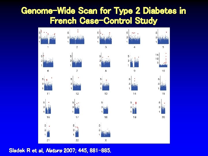 Genome-Wide Scan for Type 2 Diabetes in French Case-Control Study Sladek R et al,