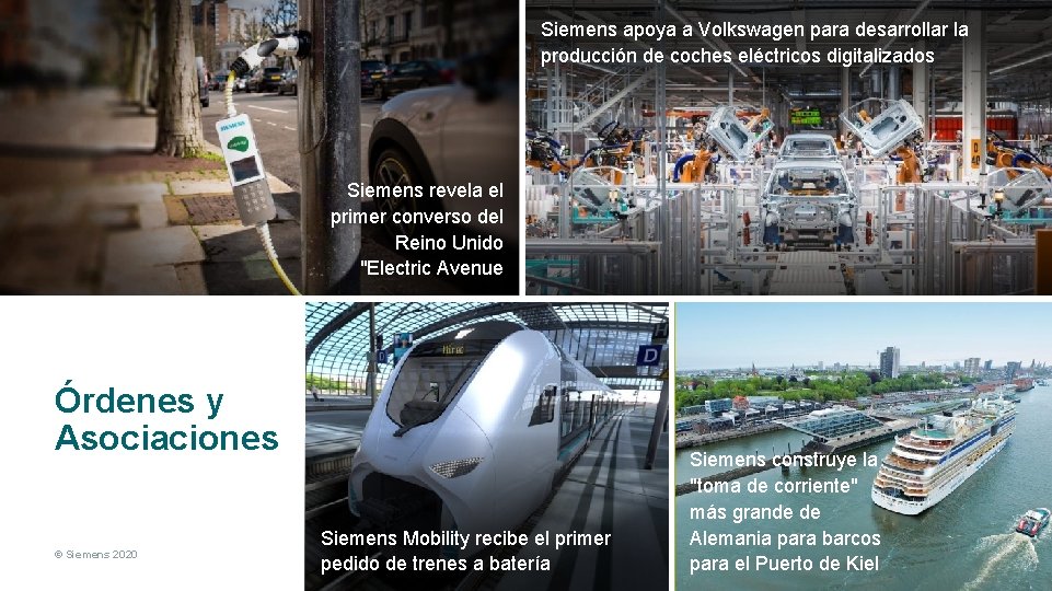 Siemens apoya a Volkswagen para desarrollar la producción de coches eléctricos digitalizados Siemens revela