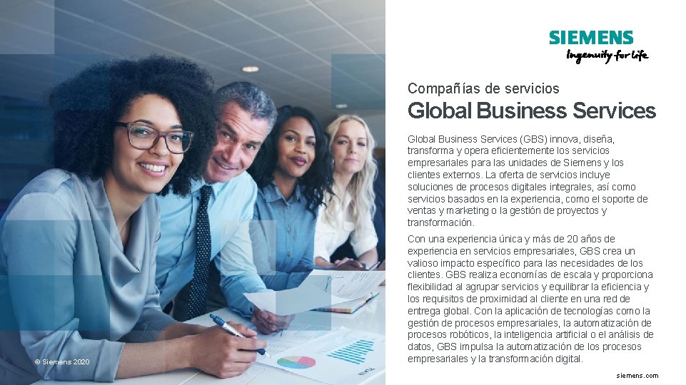 Compañías de servicios Global Business Services (GBS) innova, diseña, transforma y opera eficientemente los