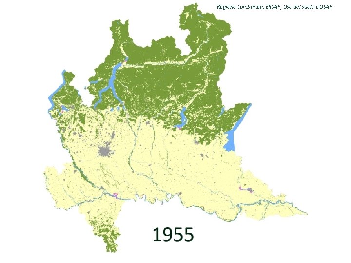 Regione Lombardia, ERSAF, Uso del suolo DUSAF 