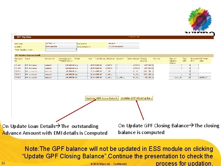 On Update Loan Details The outstanding Advance Amount with EMI details is Computed 22 On Update Loan Details The outstanding Advance Amount with EMI details is Computed 22