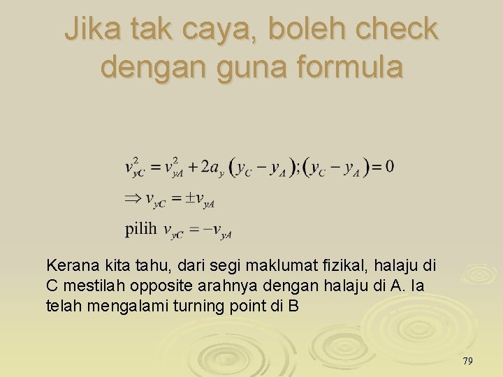 Jika tak caya, boleh check dengan guna formula Kerana kita tahu, dari segi maklumat