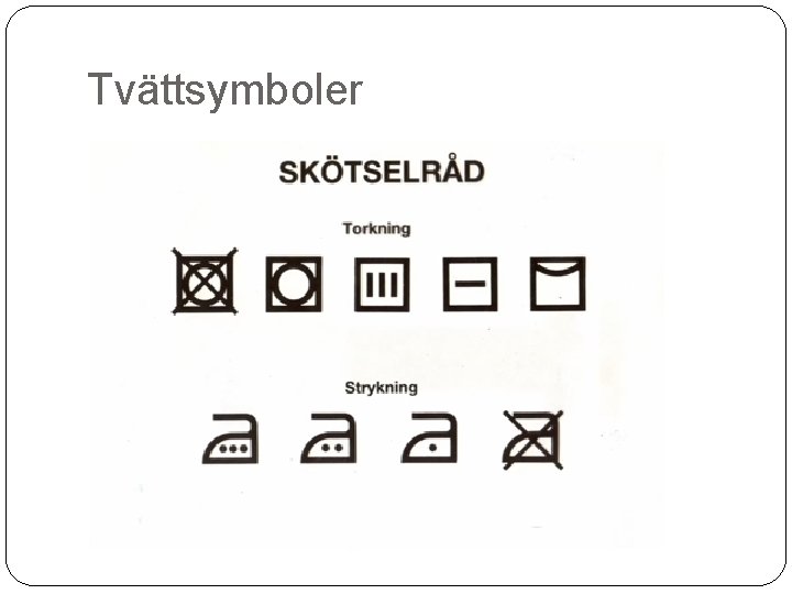 Tvättsymboler 