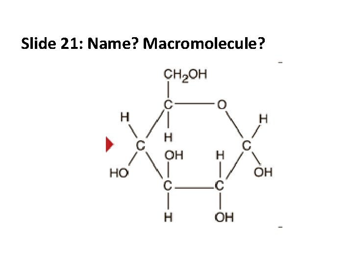 Slide 21: Name? Macromolecule? 