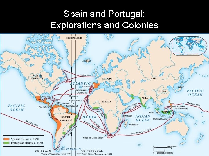 Spain and Portugal: Explorations and Colonies 