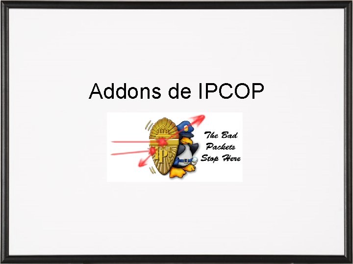 Addons de IPCOP 