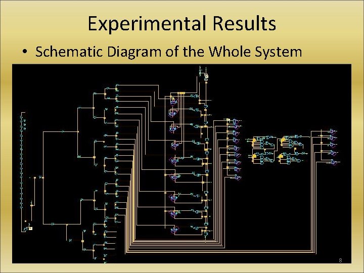 Experimental Results • Schematic Diagram of the Whole System 8 