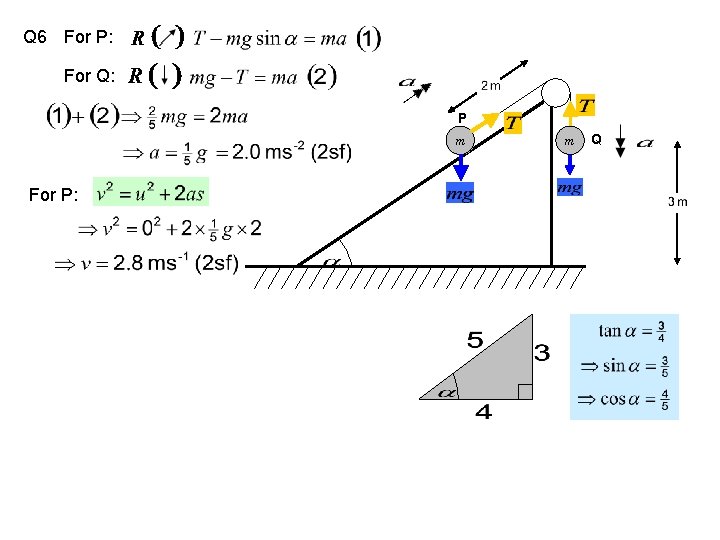 Q 6 For P: For Q: P m For P: m Q 