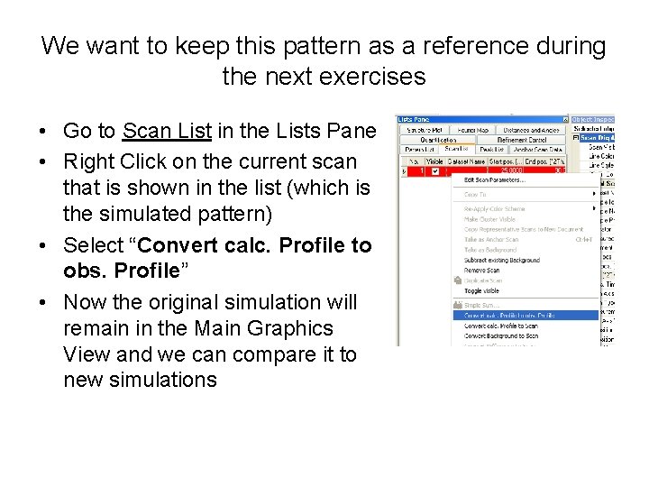 We want to keep this pattern as a reference during the next exercises •