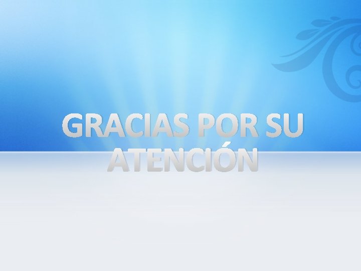 GRACIAS POR SU ATENCIÓN 