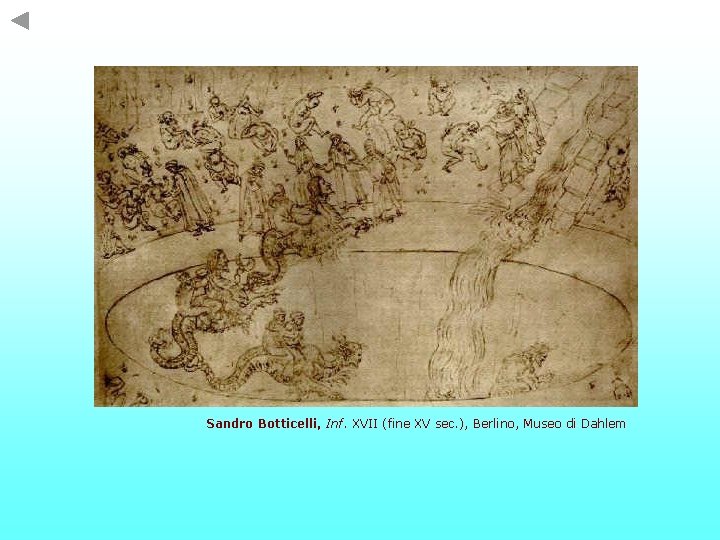 Sandro Botticelli, Inf. XVII (fine XV sec. ), Berlino, Museo di Dahlem 