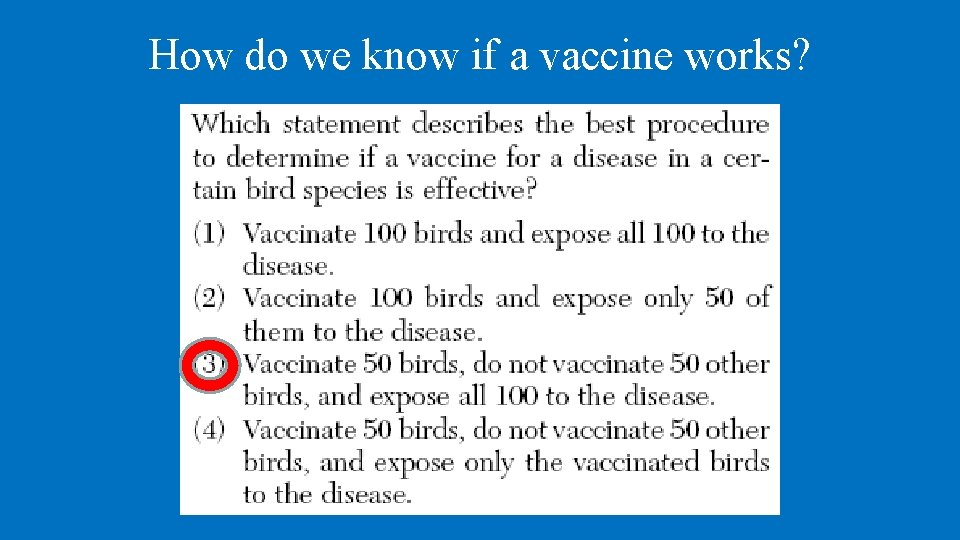 How do we know if a vaccine works? 