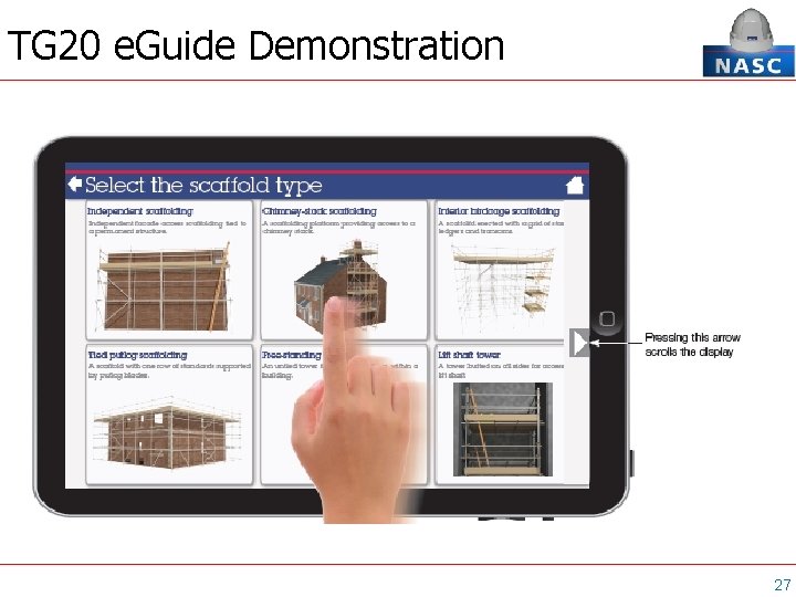 TG 20 e. Guide Demonstration 27 