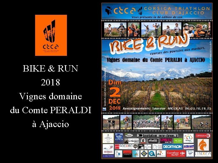 BIKE & RUN 2018 Vignes domaine du Comte PERALDI à Ajaccio 