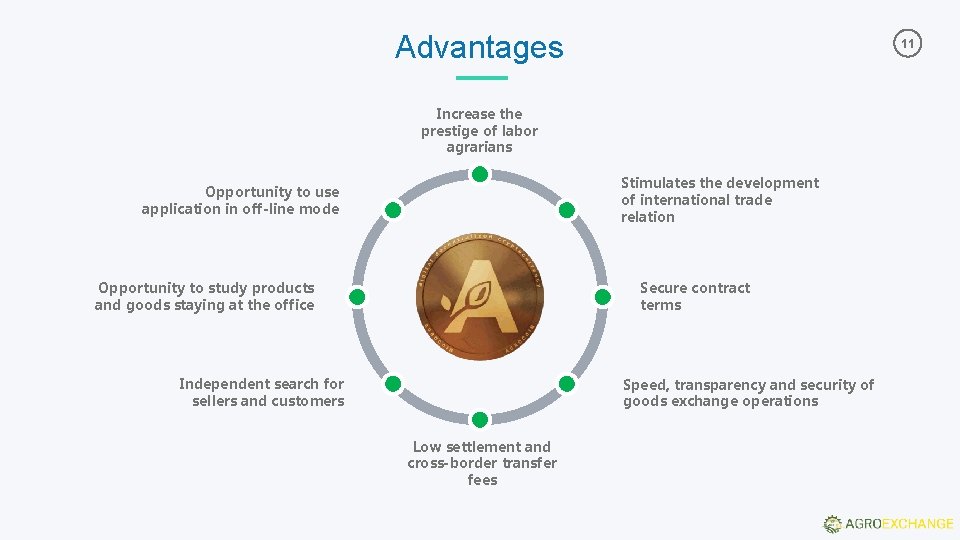 Advantages 11 Increase the prestige of labor agrarians Stimulates the development of international trade Advantages 11 Increase the prestige of labor agrarians Stimulates the development of international trade