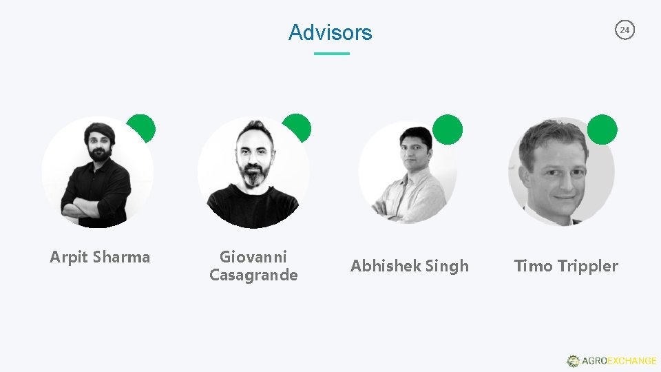 Advisors Arpit Sharma Giovanni Casagrande Abhishek Singh 24 Timo Trippler Advisors Arpit Sharma Giovanni Casagrande Abhishek Singh 24 Timo Trippler