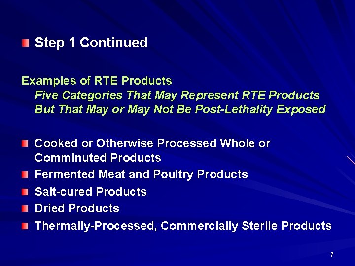 WORKSHOP 1 The New Listeria Regulation IS THE