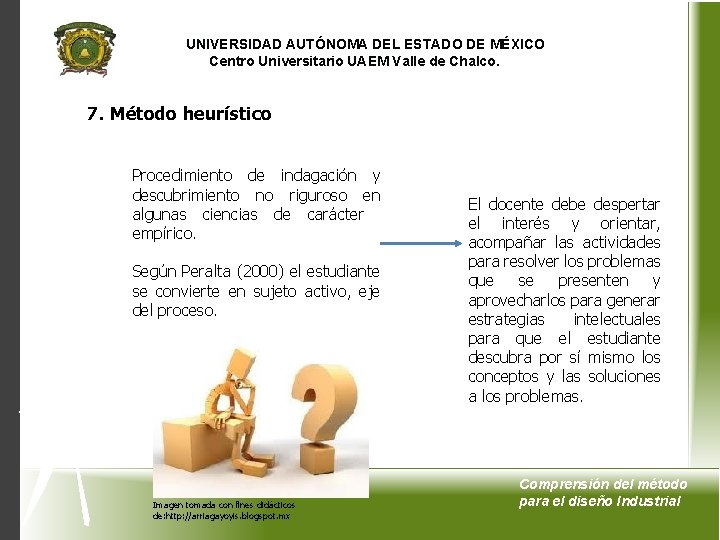 UNIVERSIDAD AUTÓNOMA DEL ESTADO DE MÉXICO Centro Universitario UAEM Valle de Chalco. 7. Método