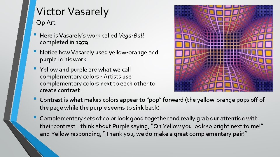 Victor Vasarely Op Art • • • Here is Vasarely’s work called Vega-Ball completed