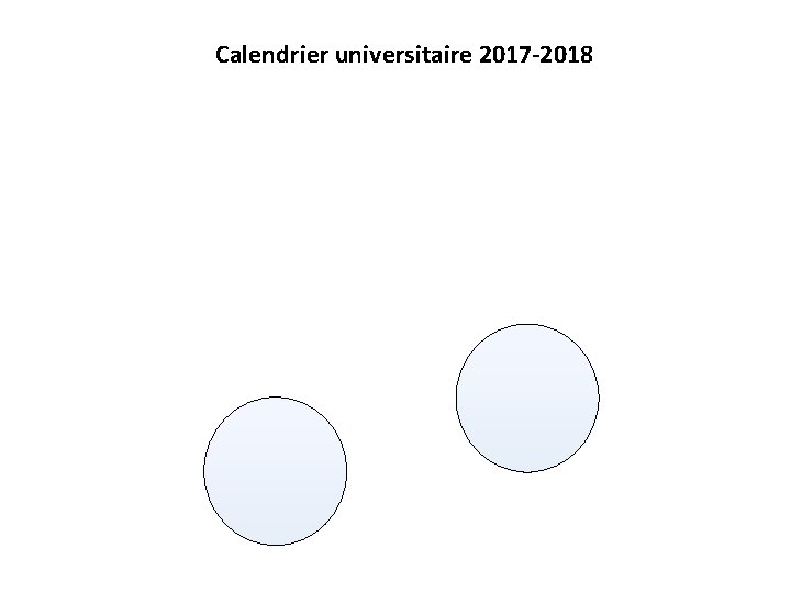 Calendrier universitaire 2017 -2018 