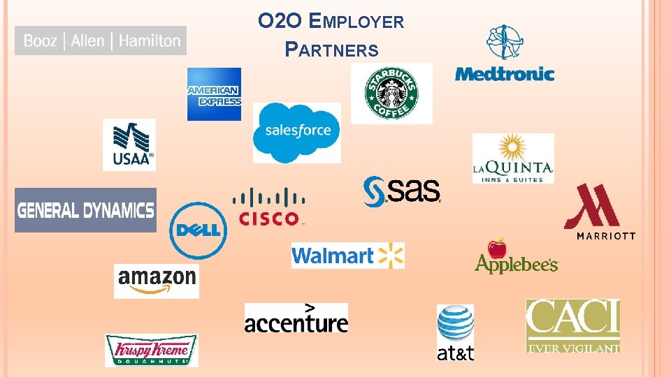 O 2 O EMPLOYER PARTNERS O 2 O EMPLOYER PARTNERS