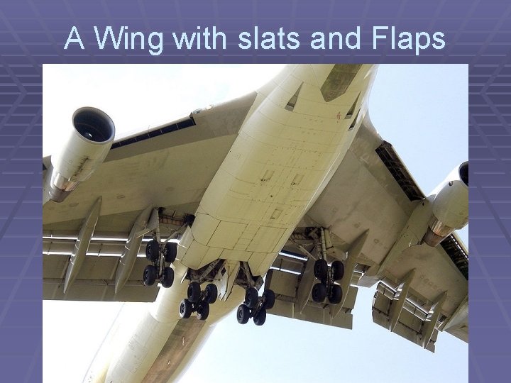 A Wing with slats and Flaps 