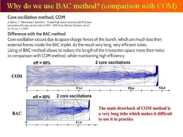 Why do we use BAC method? (comparison with COM) Why do we use BAC method? (comparison with COM)