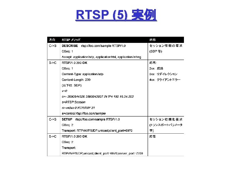 RTSP (5) 実例 