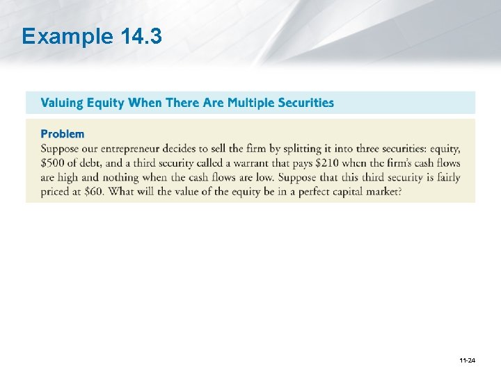 Example 14. 3 11 -24 