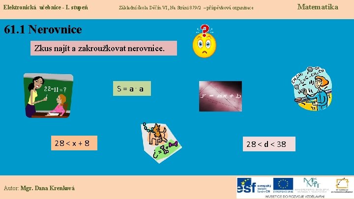 Elektronická učebnice - I. stupeň Základní škola Děčín VI, Na Stráni 879/2 – příspěvková