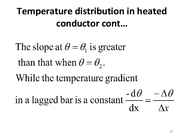 Temperature distribution in heated conductor cont… 45 