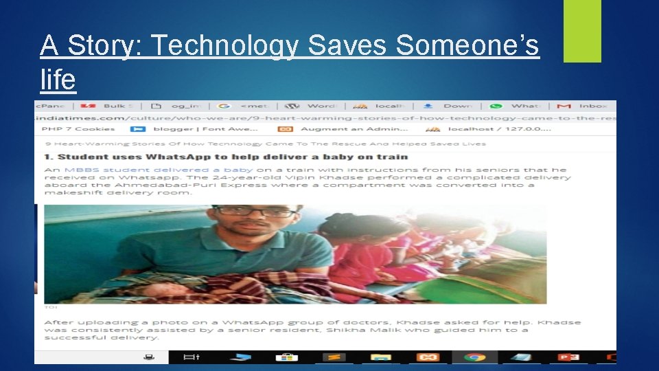 A Story: Technology Saves Someone’s life 