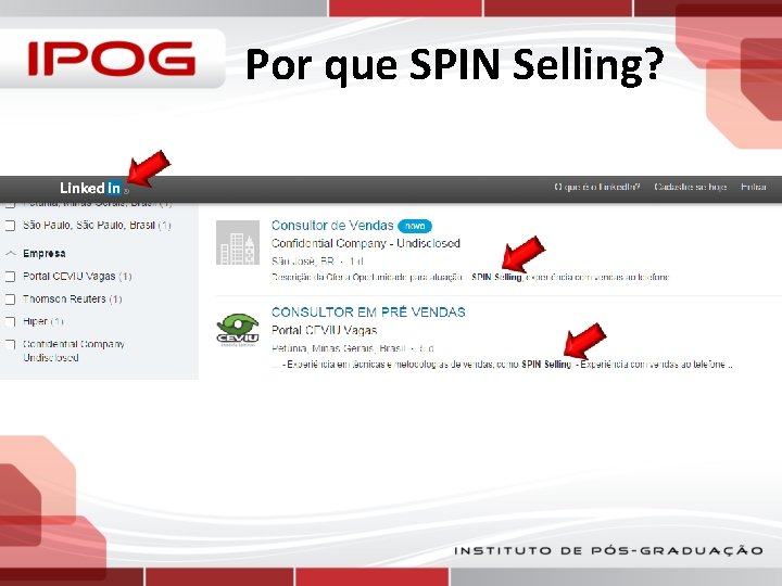 Por que SPIN Selling? 