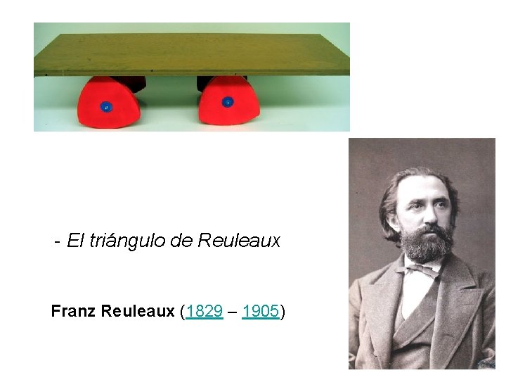 - El triángulo de Reuleaux Franz Reuleaux (1829 – 1905) 