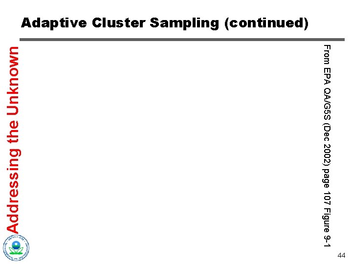 From EPA QA/G 5 S (Dec 2002) page 107 Figure 9 -1 Addressing the