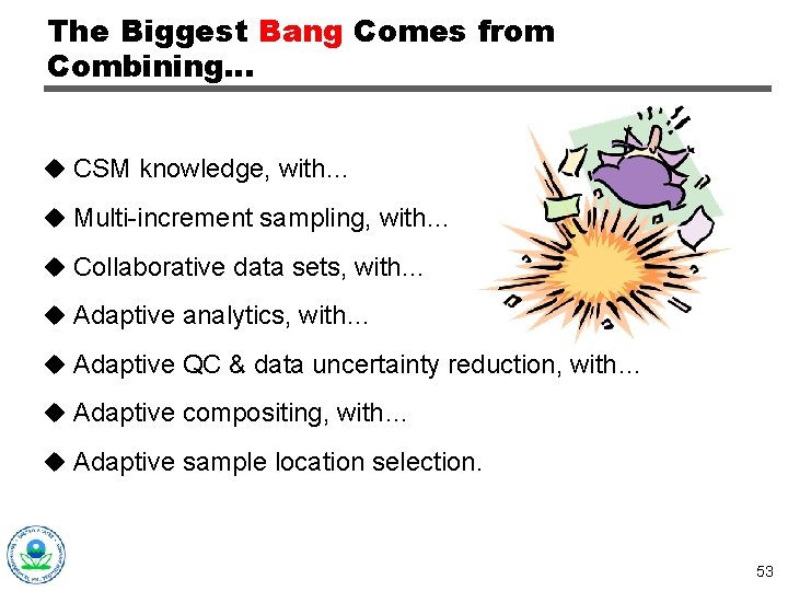 The Biggest Bang Comes from Combining… u CSM knowledge, with… u Multi-increment sampling, with…