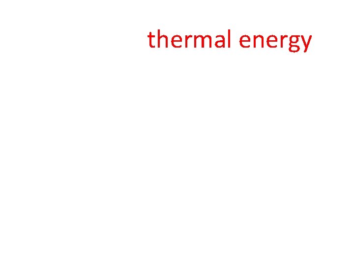 thermal energy 