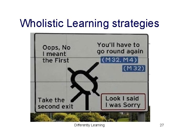 Wholistic Learning strategies Differently Learning 27 Wholistic Learning strategies Differently Learning 27