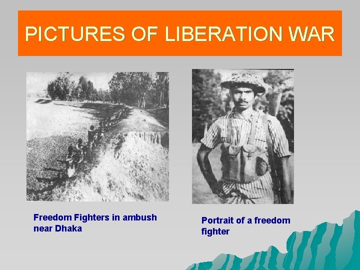 PICTURES OF LIBERATION WAR Freedom Fighters in ambush near Dhaka Portrait of a freedom PICTURES OF LIBERATION WAR Freedom Fighters in ambush near Dhaka Portrait of a freedom
