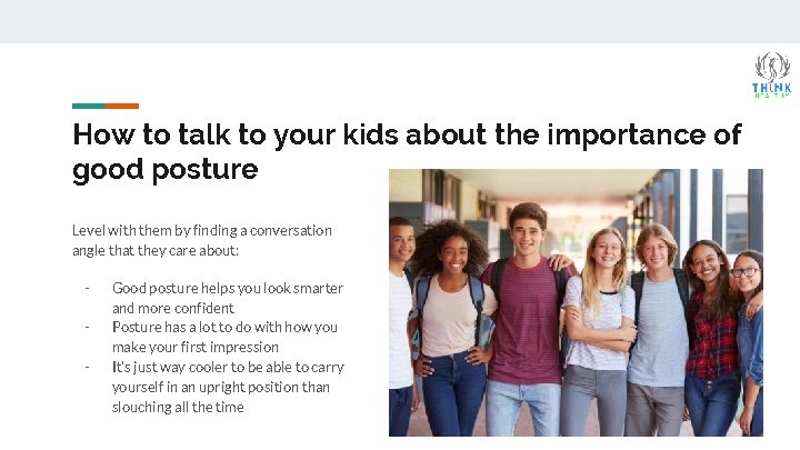 How to talk to your kids about the importance of good posture Level with