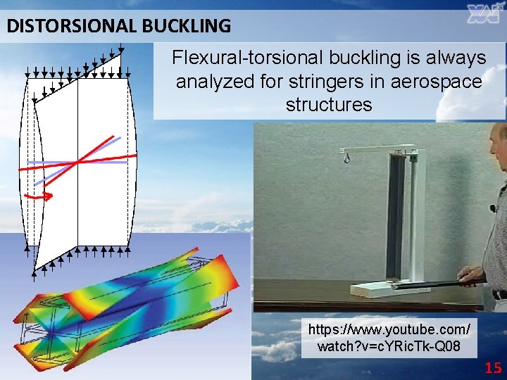 DISTORSIONAL BUCKLING Flexural-torsional buckling is always analyzed for stringers in aerospace structures https: //www.