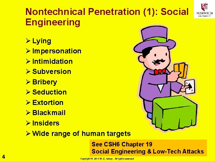 Nontechnical Penetration (1): Social Engineering Ø Lying Ø Impersonation Ø Intimidation Ø Subversion Ø Nontechnical Penetration (1): Social Engineering Ø Lying Ø Impersonation Ø Intimidation Ø Subversion Ø