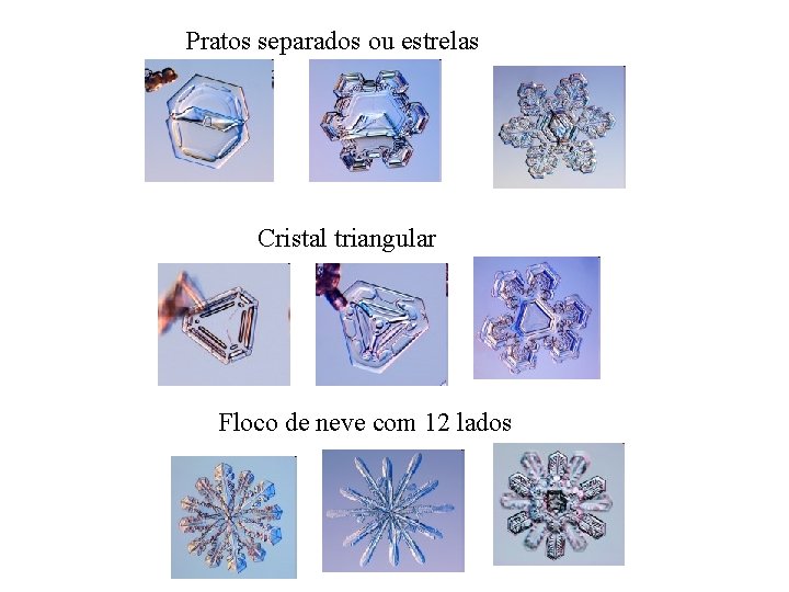 Pratos separados ou estrelas Cristal triangular Floco de neve com 12 lados 