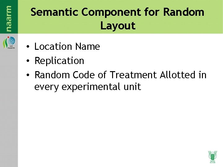 Semantic Component for Random Layout • Location Name • Replication • Random Code of Semantic Component for Random Layout • Location Name • Replication • Random Code of